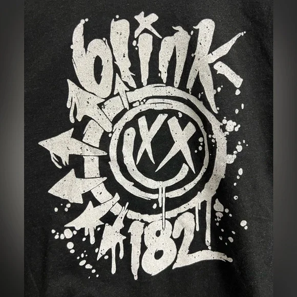 Blink 182 Heathered Black Band Graphic Tee on Bella Canvas Tag - Picture 3 of 8